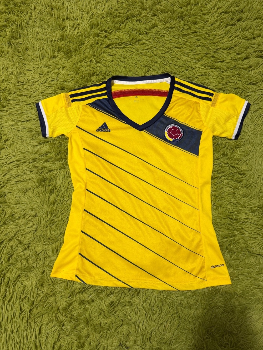 Adidas Colombia 2014–2015 Women's Home Soccer Jersey Size Large